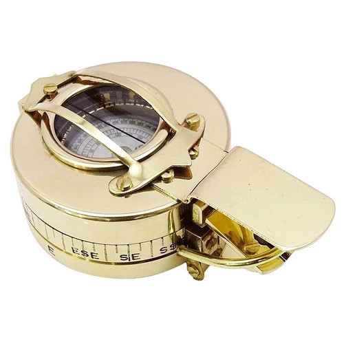ANTIQUE MARITIME NAVIGATION SOLID BRASS VINTAGE PRISMATIC COMPASS GIFT
