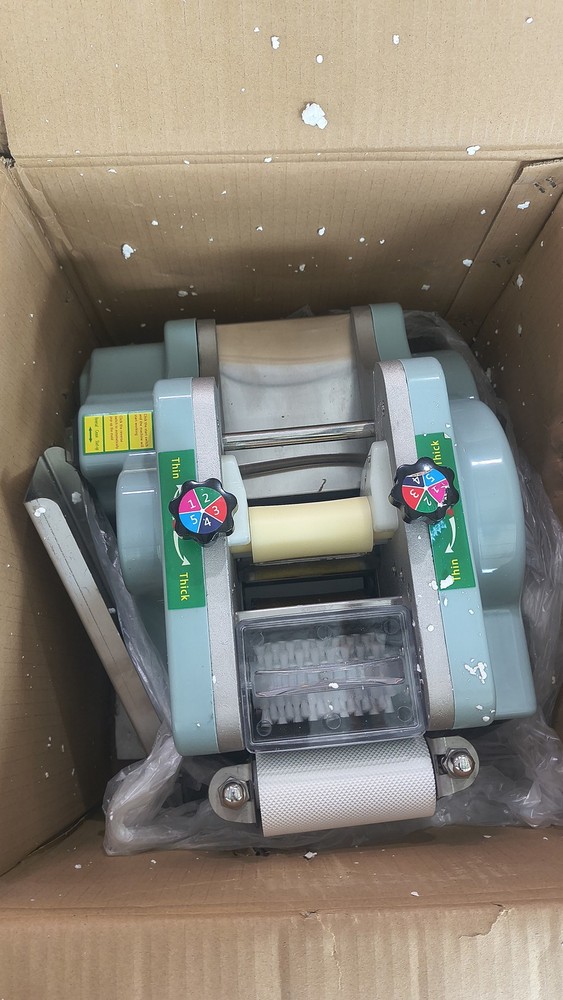 USED110V Dumpling Wrapper Maker 60 Pieces/Min SilverAutomaticDumplingSkinMachine