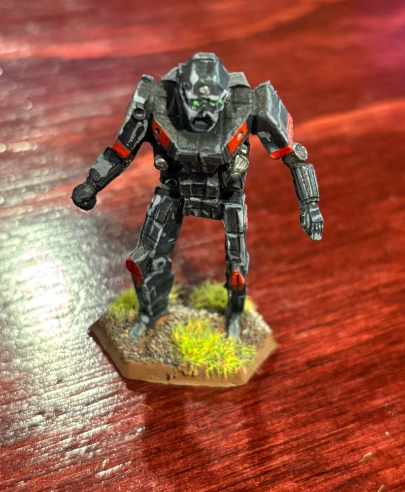 Battletech Painted Plastic Miniature "Quickdraw" Wolf's Dragoons Based