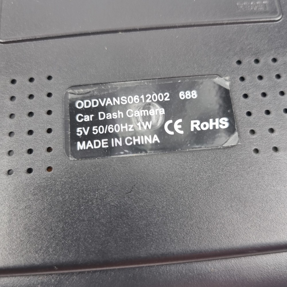 Car Rear View Mirror Dash Cam Camera DVR Recorder ODDVANS0612002 Untested