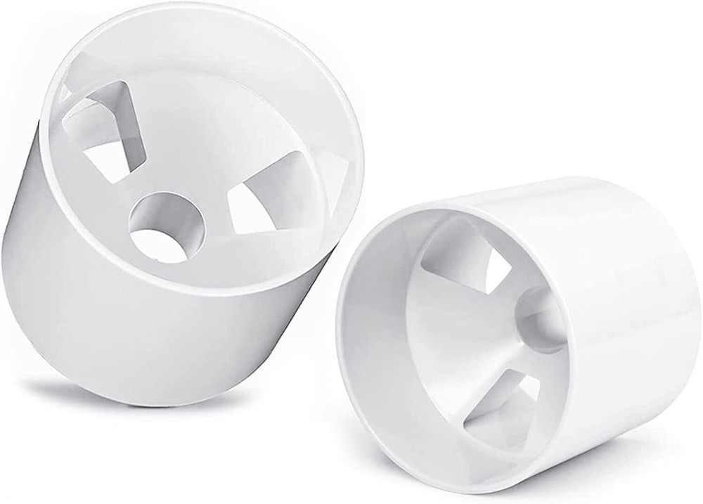 2PCS Golf Hole Cup,Abs Ivory White Plastic Golf Cups,Dimension 4" Depth, Diamete