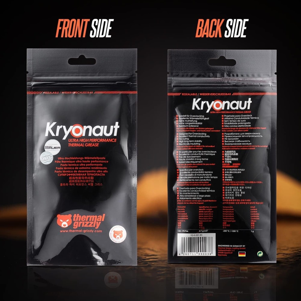 Thermal Grizzly Kryonaut theHigh Performance Thermal Paste Cooling All Processor