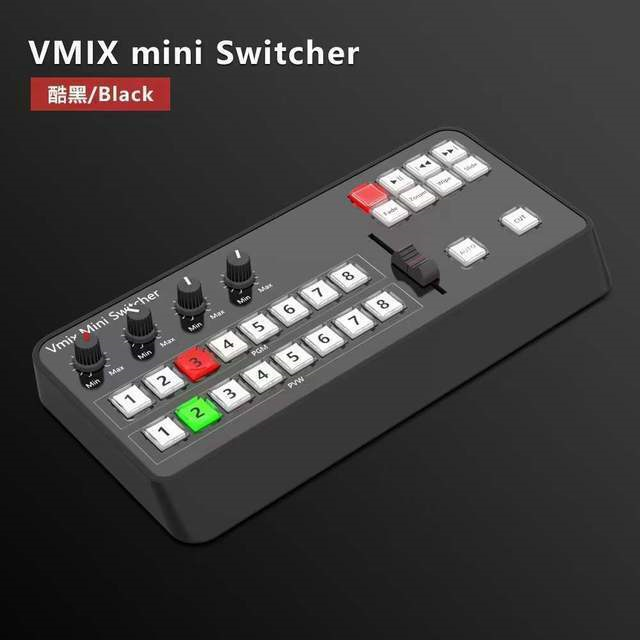 TYST Video Vmix Mini Switcher Control Panel MIDI2.0 Video Recording for Vmix