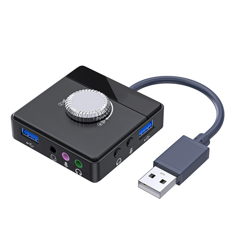 USB2.0 Sound Card Audio Adapter For Desktop Laptop Notebook Computer PC