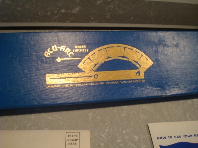 Hoyle Engineering Acu-Arc Ruler w/ Original Box Drafting Drawing Plus Alvin Comp