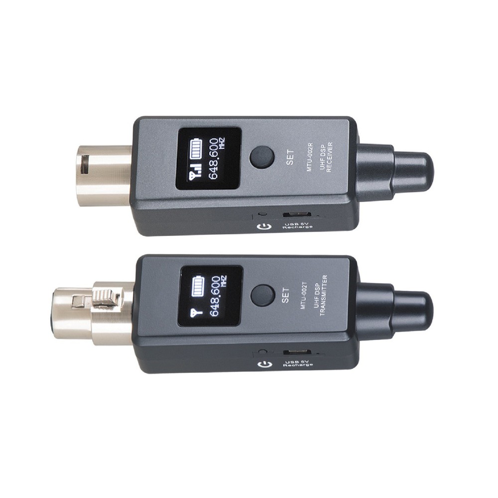 U3 Wireless Mic System Transmitter Receiver Microphone Adapter for Audio Mixer c