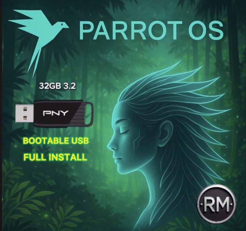 Parrot OS Linux Bootable USB | Live + Full Installer | Version 7.1 | 32GB 3.2