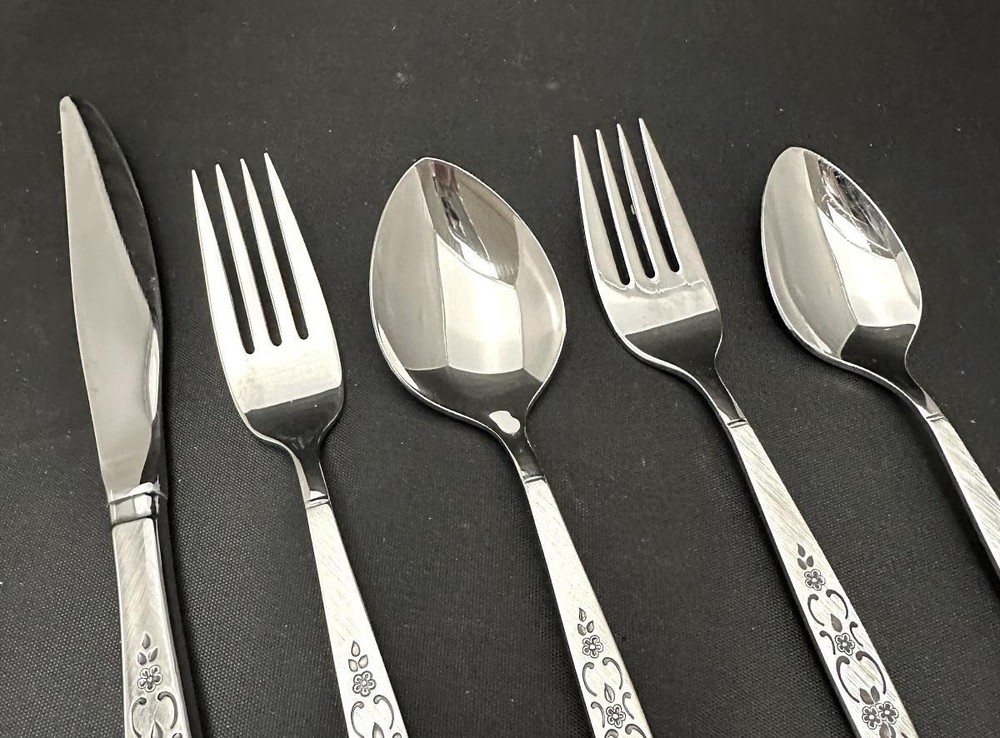 5 Piece Place Setting EXCELLENT Oneida SPANADA Stainless Flatware Rogers Premier