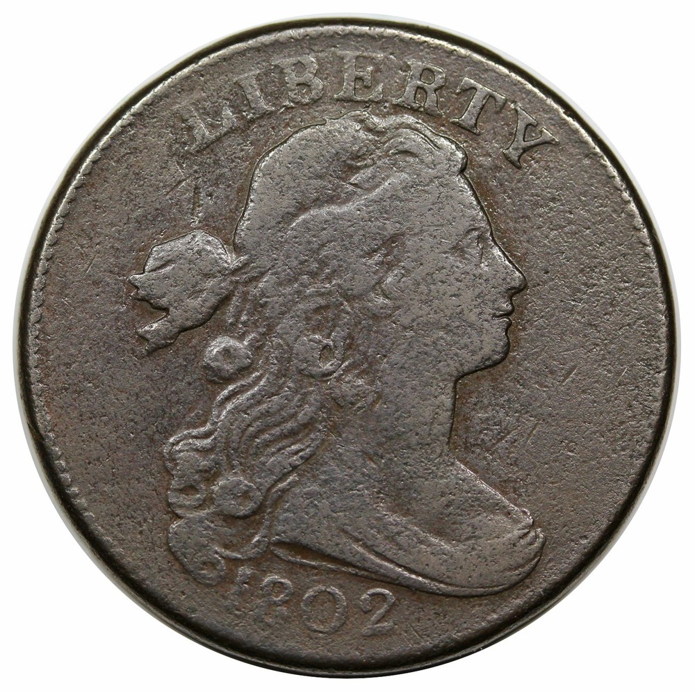 1802 Draped Bust Large Cent, rare NC-1, R5+