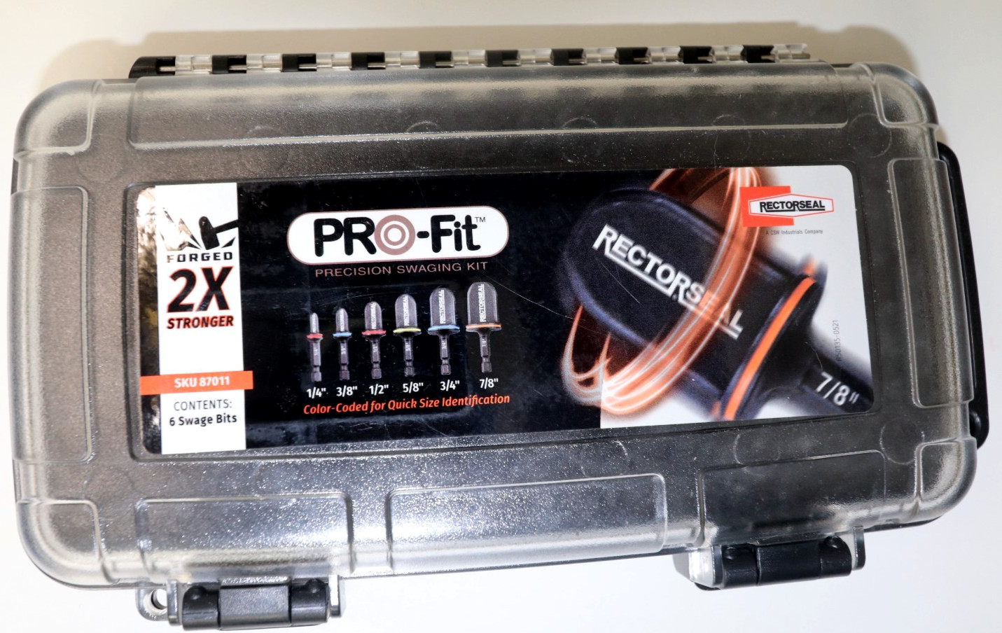 RECTORSEAL  #87011-6  Pro-Fit Precision Swaging  Kit =- 6 Flare Bits *New