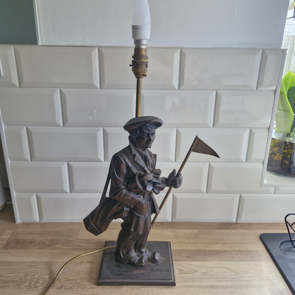 Cast Iron Golfer Table Lamp