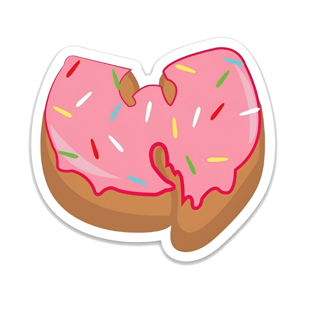 Wu-Tang Vinyl Donut Sticker