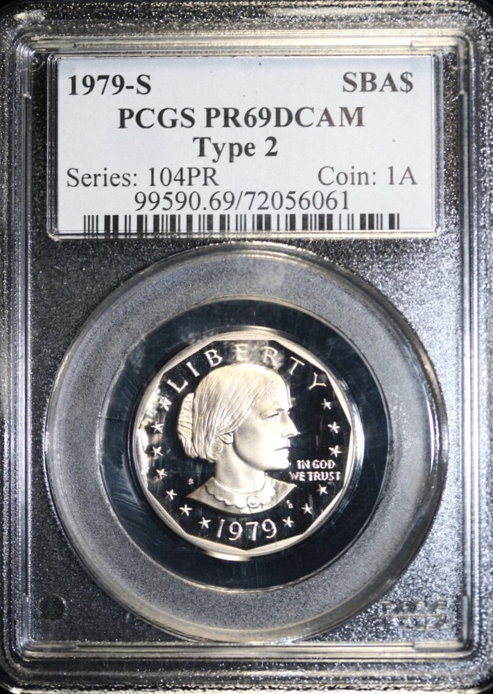1979 S SUSAN B ANTHONY DOLLAR TYPE 2 PCGS DCAM PR69