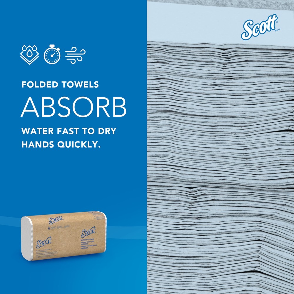 Scott Professional Universal Multifold Paper Towels Bulk 01840 Absorbency