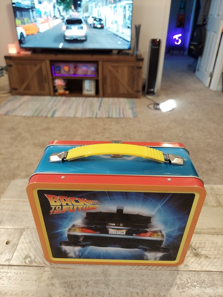 Back to The Future Gen 2 Fun Box - Sturdy Tin Storage Box with Plastic Handle
