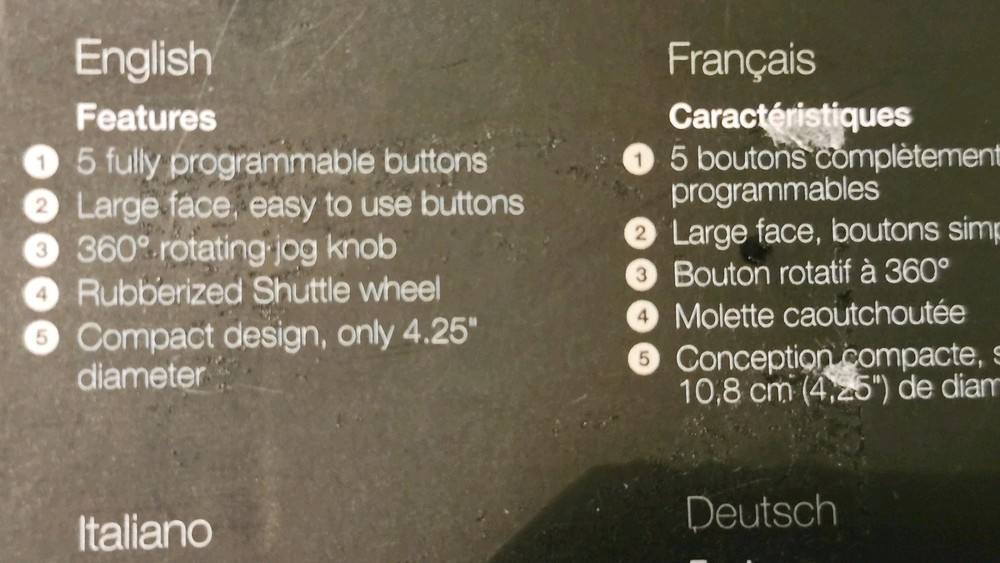 Contour ShuttleXpress Multimedia Controller With 5 Programmable Buttons NEW