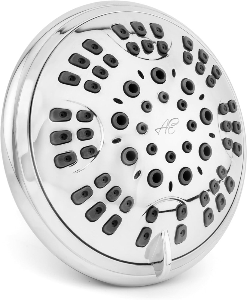 6 Funct Adjustable Luxury Shower Head - High Prure Boosting, Wall
