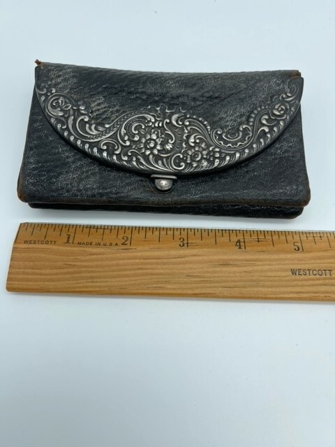 Gorham 1889 Gorham Leather & Sterling Silver Wallet