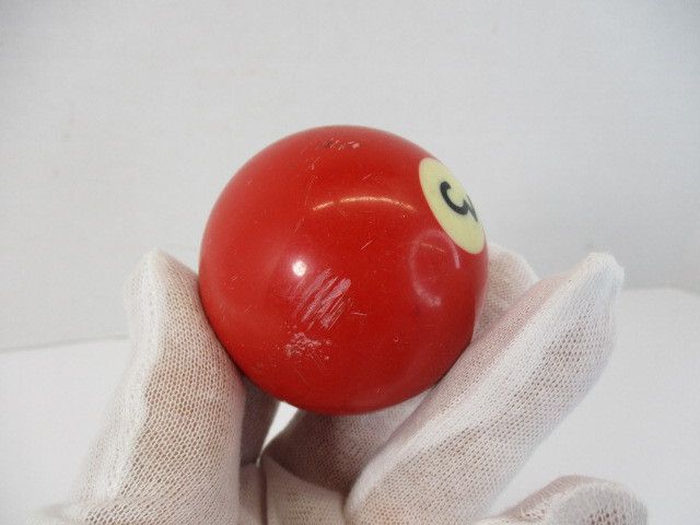 Pool Ball # 3 Solid Red 2-1/4" Diameter Single Ball 2.242" Round 3 Billiards EC