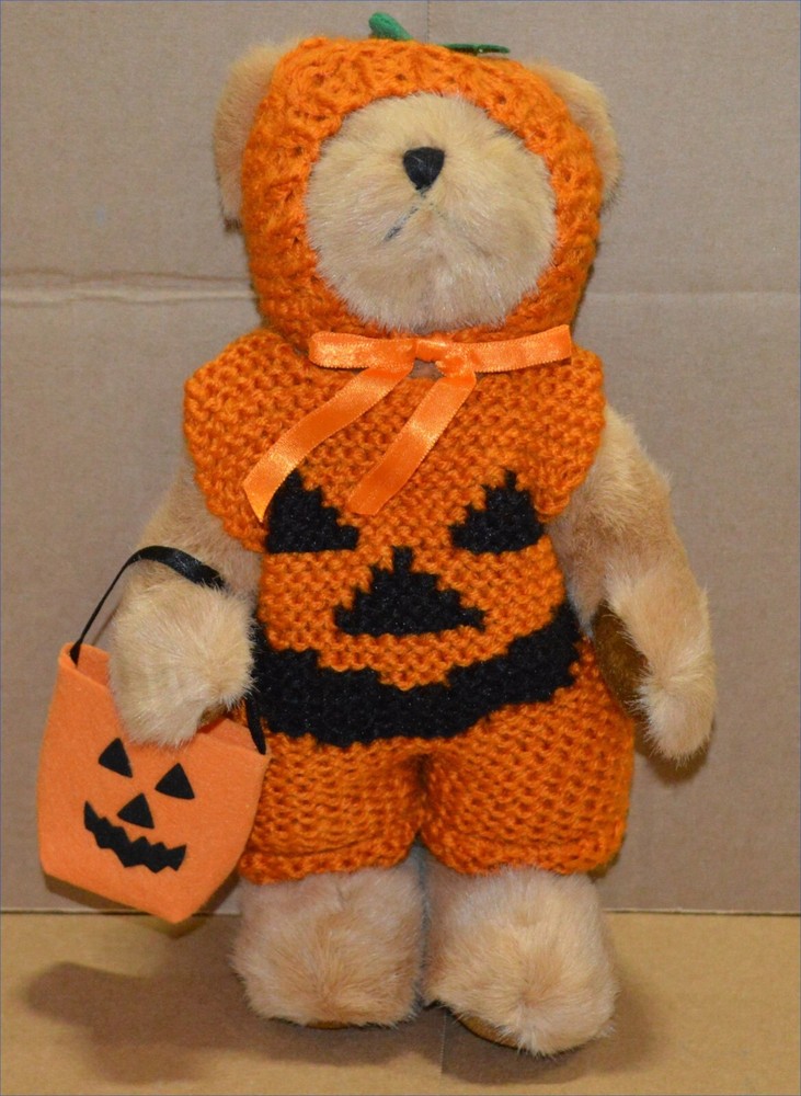 G.A.C. Brown Pumpkin Teddy Bear 10.5" New