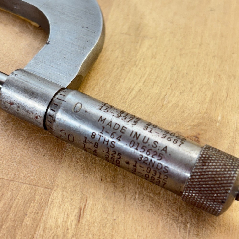 Micrometer Millers Falls, Owner's Name Engraved
