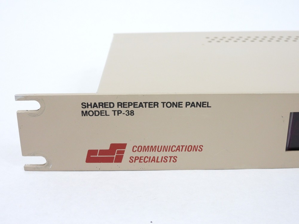 CSI Communication Specialists TP-38 Shared Repeater Tone Panel (good condition)