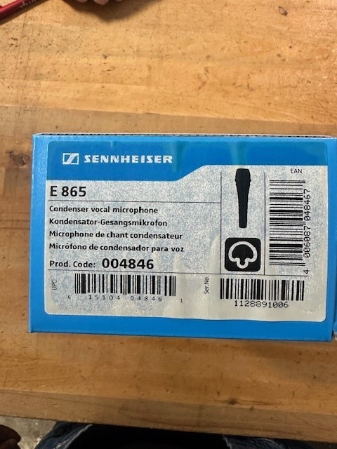 Sennheiser e865 Condenser Microphone