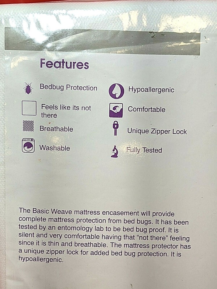 BEDBUG Experts Zippered Mattress Encasement bedbug proof Waterproof Full