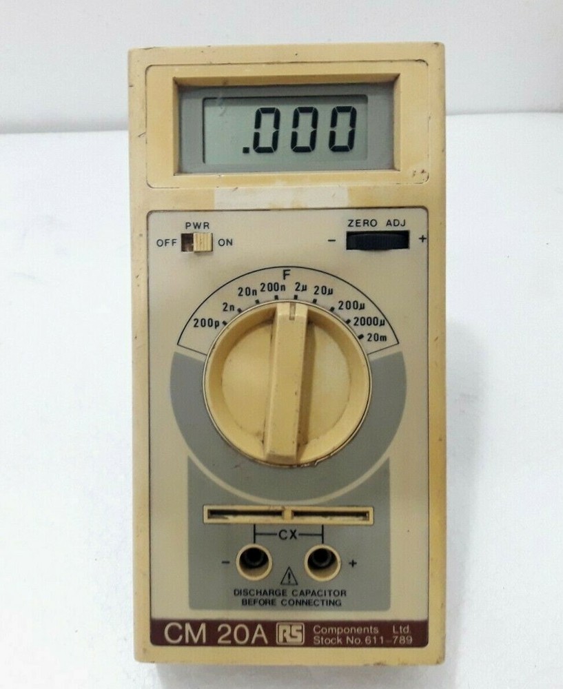 RS DIGITAL CAPACITANCE METER MODEL CM20A
