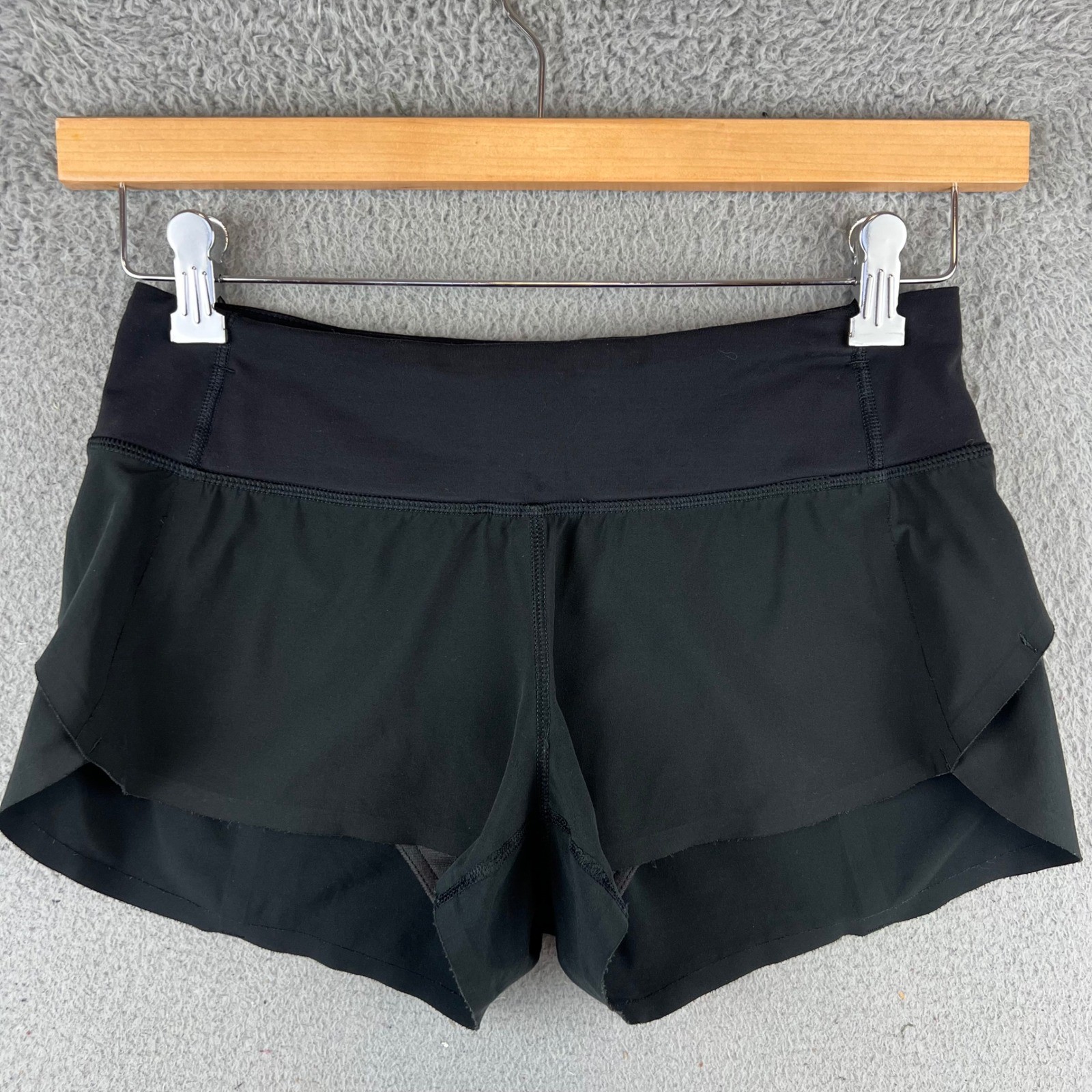 Lululemon Speed Up Black Running Shorts Women's Size 4