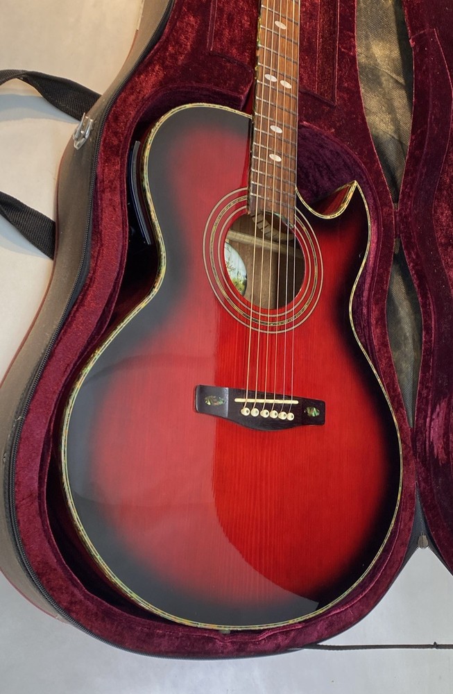 Cedar Ridge Red Limited CE Guitar with case