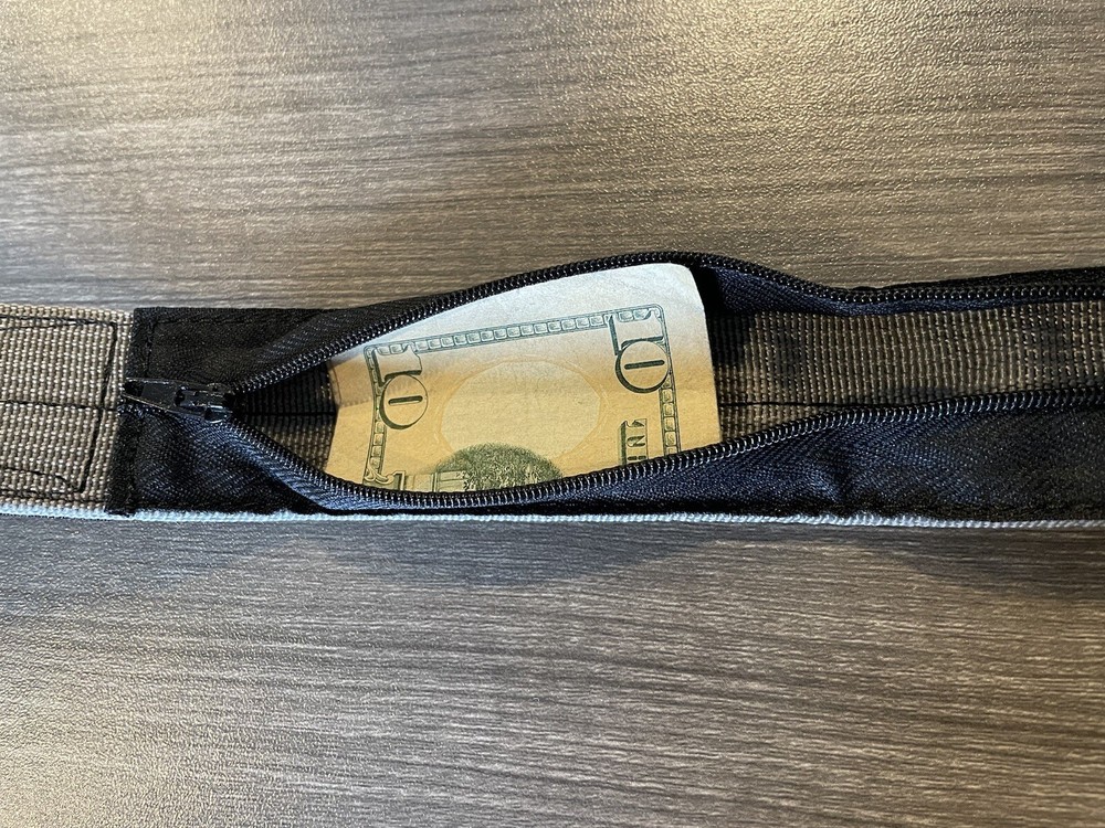 FORGE FORWARD, MULE, Money Belt. Size Medium. 34-38”. Grey