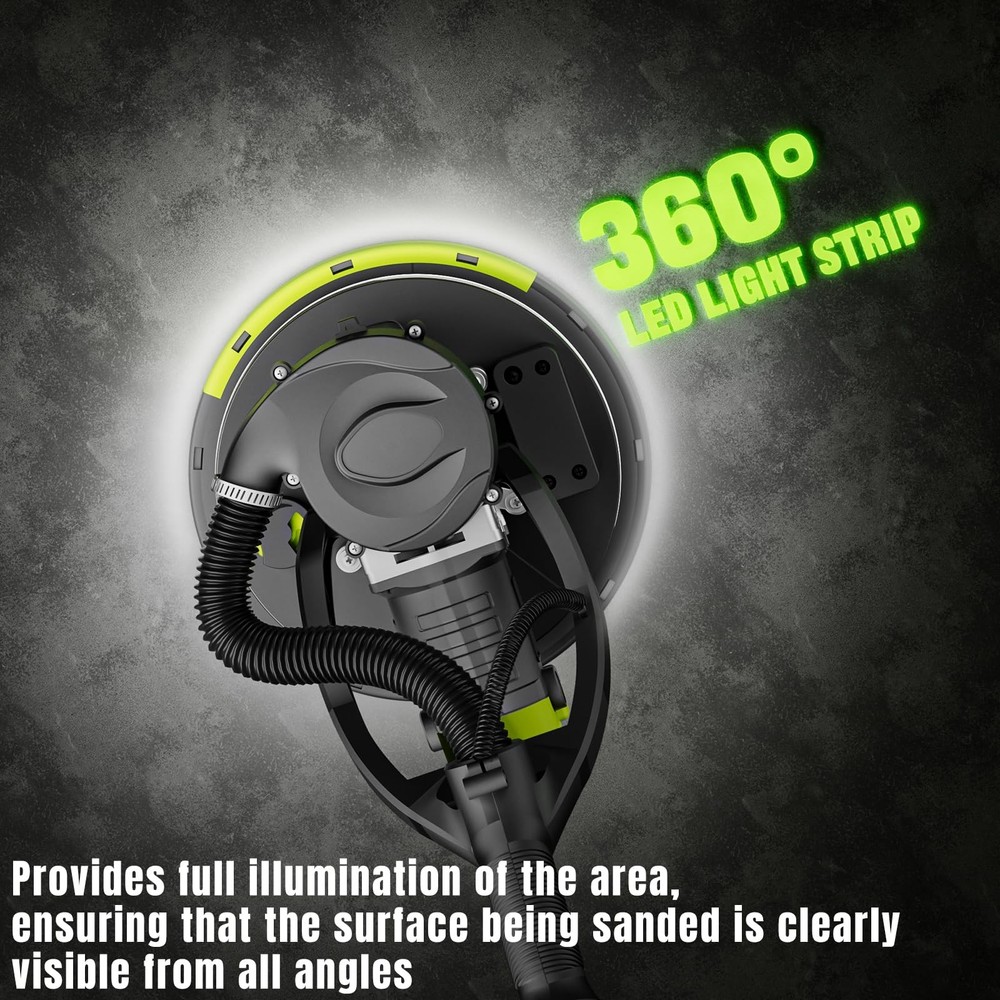 Drywall Sander, W Popcorn Ceiling Removal Tool, Automatic Drywall Sander