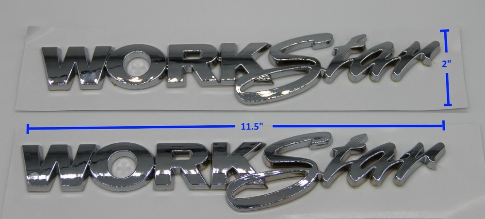 For International Truck Workstar Emblems Logo Silver/Chrome Colored