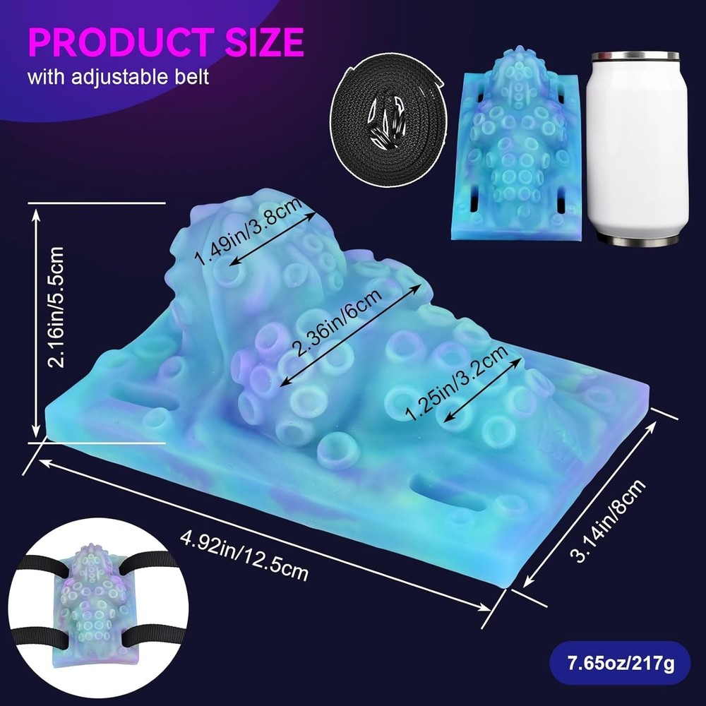 Fantasy Tentacle Silicone Dildo Adjustable Strap Riding Grinder Toy Foreplay