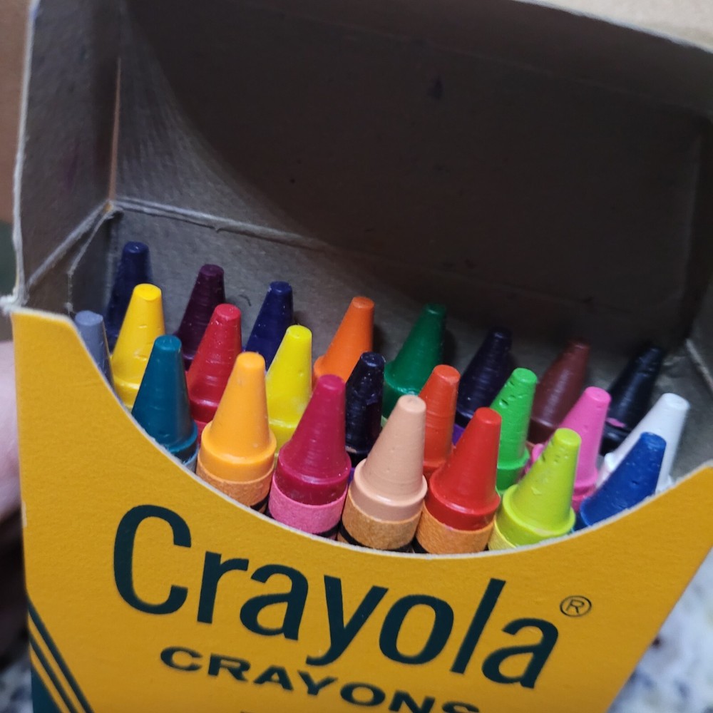 Vintage Binney & Smith Crayola Crayons Full Case Original Wrapper 12 Boxes #24