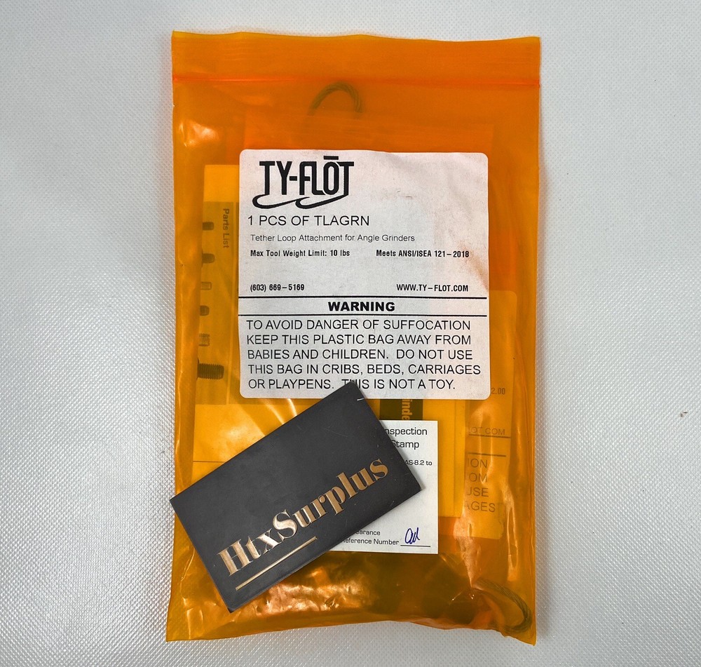 ☀️Ty-Flot TLAGRN Angle Grinder Tool Tether Loop Attachment Kit, Universal