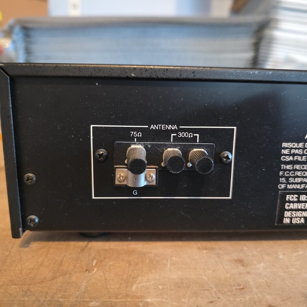 Carver Model TX-11 Asymmetrical Coupled FM Detector (No Remote) POWERS UP