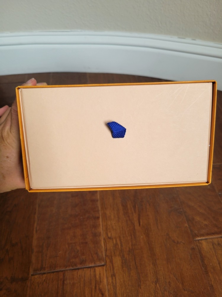 Louis Vuitton Orange Medium EMPTY Gift Storage Box 12 x 8.5 x 4.75"