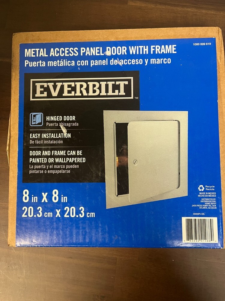 Everbuilt Metal Access Panel Door With Frame, 8" x 8"