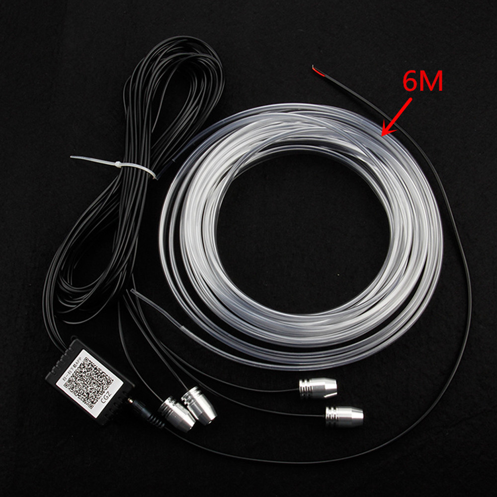 RGB Multi-Color LED Car Interior Strips Bluetooth APP Control Atmosphere Light