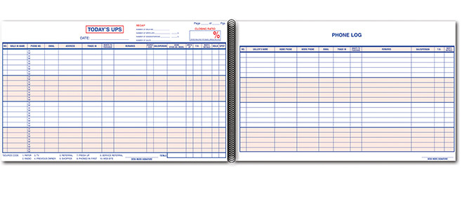 CUSTOMER CONTACT LOG/UPS LOG BOOK