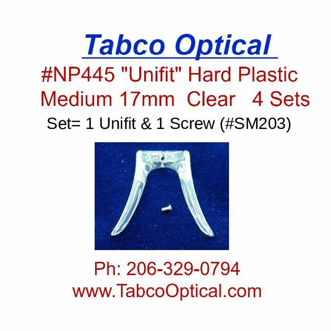 Unifit Snap/Screw-on Clear Hard Plastic Medium 4 count #NP445