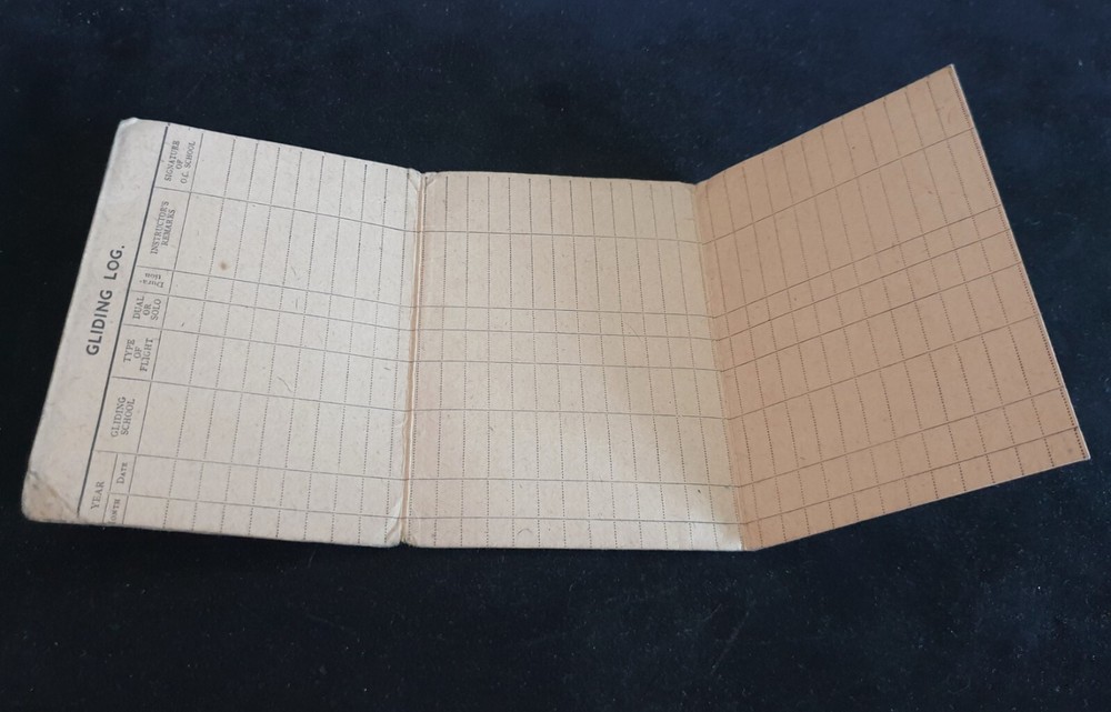 WW2 RAF Air Training Corps Cadet's Gliding and Flying Log- Dated 1943 to 1945