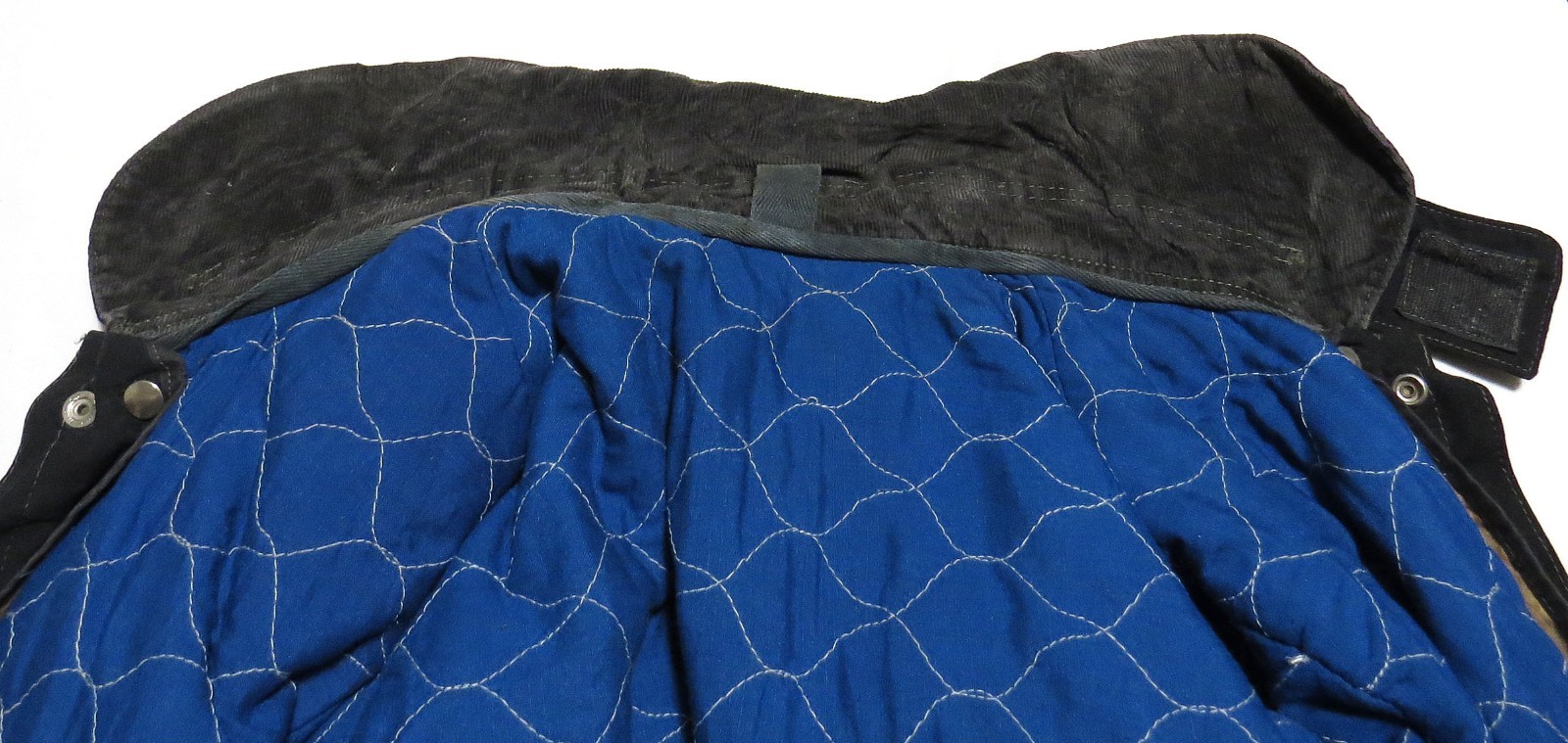 vtg Cairns & Brother 1986 BLACK TURNOUT Coat MED 40 Nomex 80s Fireman Reflectors