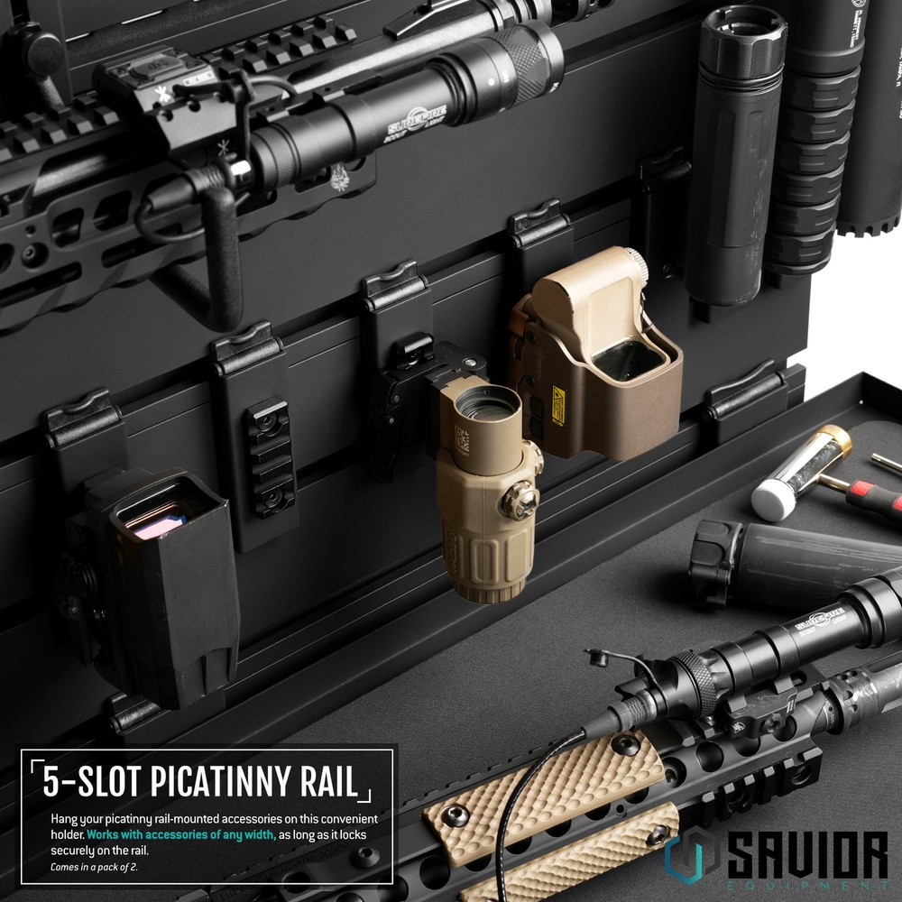 [SAVIOR] Wall Rack System Picatinny Rail Accessories Scope Mount Rack Organizer
