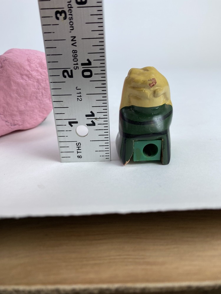 Vintage Chalkware Monkey Pencil Sharpener