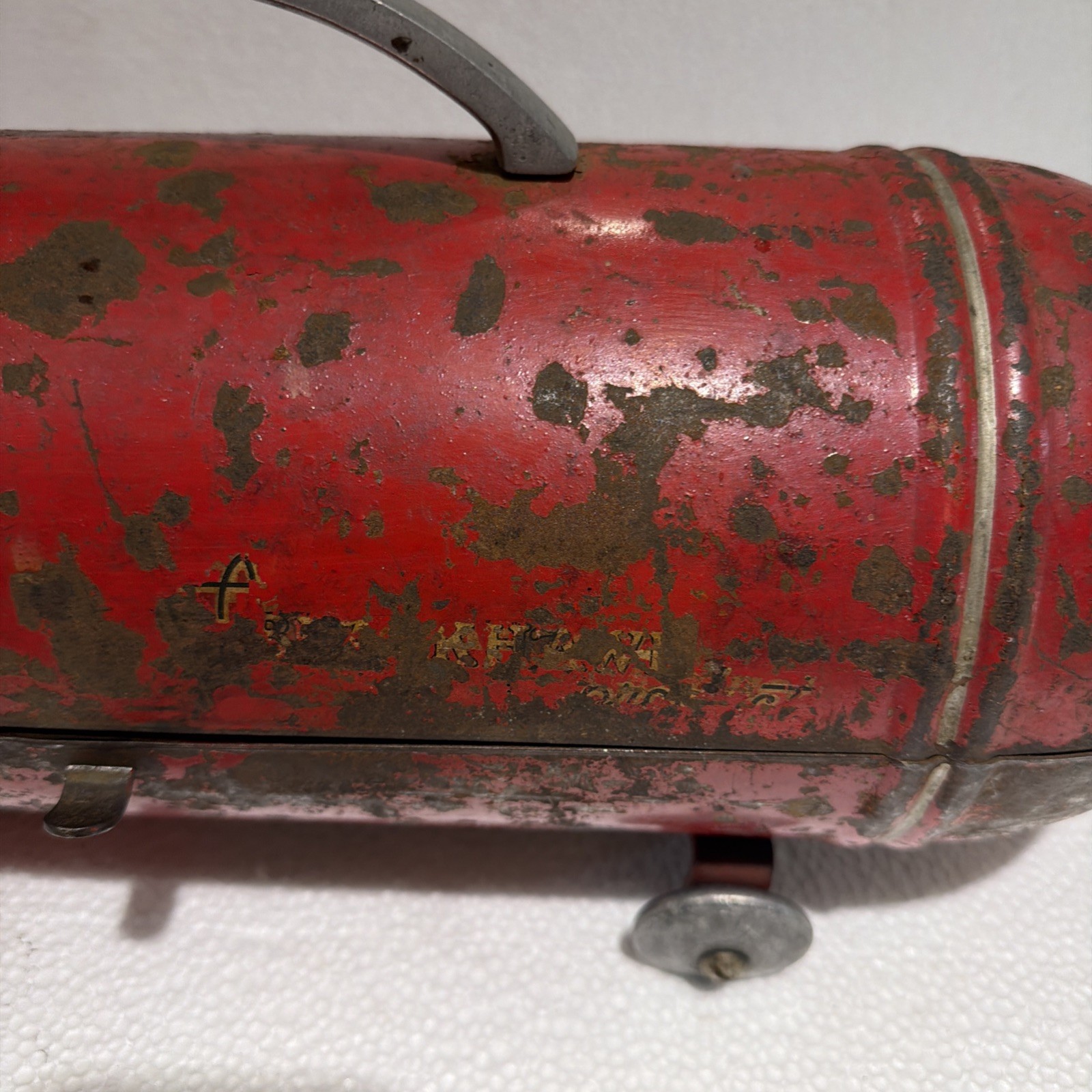 Vintage Blackhawk Torpedo Tool Box Garage Tools Hot Rod Red Rocket Style 1950's