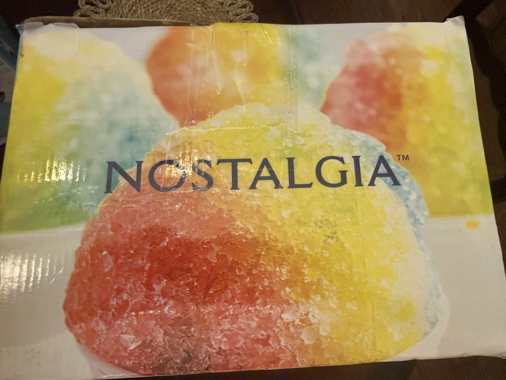 New Nostalgia 160 oz. White Snow Cone Maker