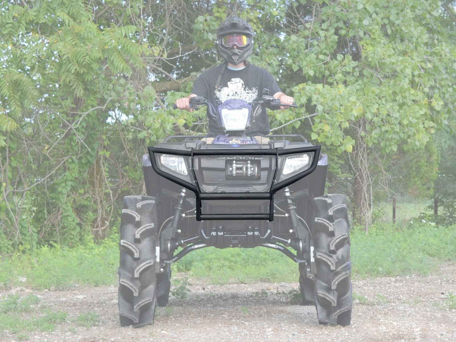 SuperATV Polaris Sportsman 500 / 700 / 800 Front Bumper - Black - See Fitment